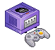 pixel art of Gamecube